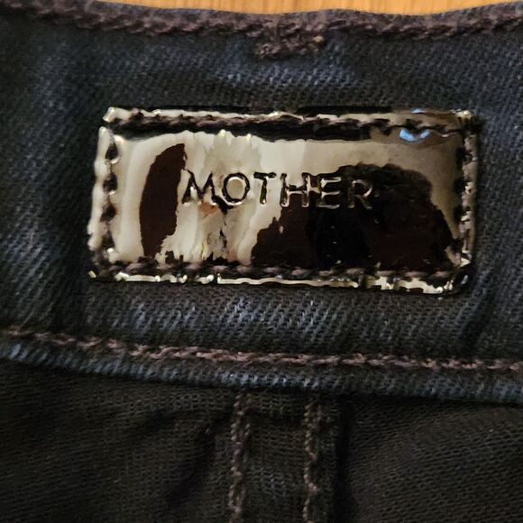 Mother Looker Crop Skinny Stretch Jean in "Tongue Tied" Dark Wash, Midrise Sz 26 - Picture 4 of 12